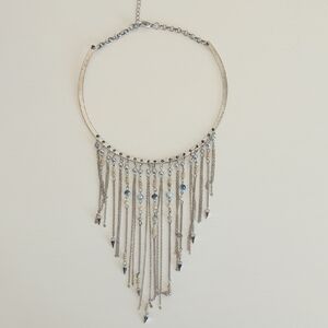 American Eagle Outfitters Silver Fringe Necklace